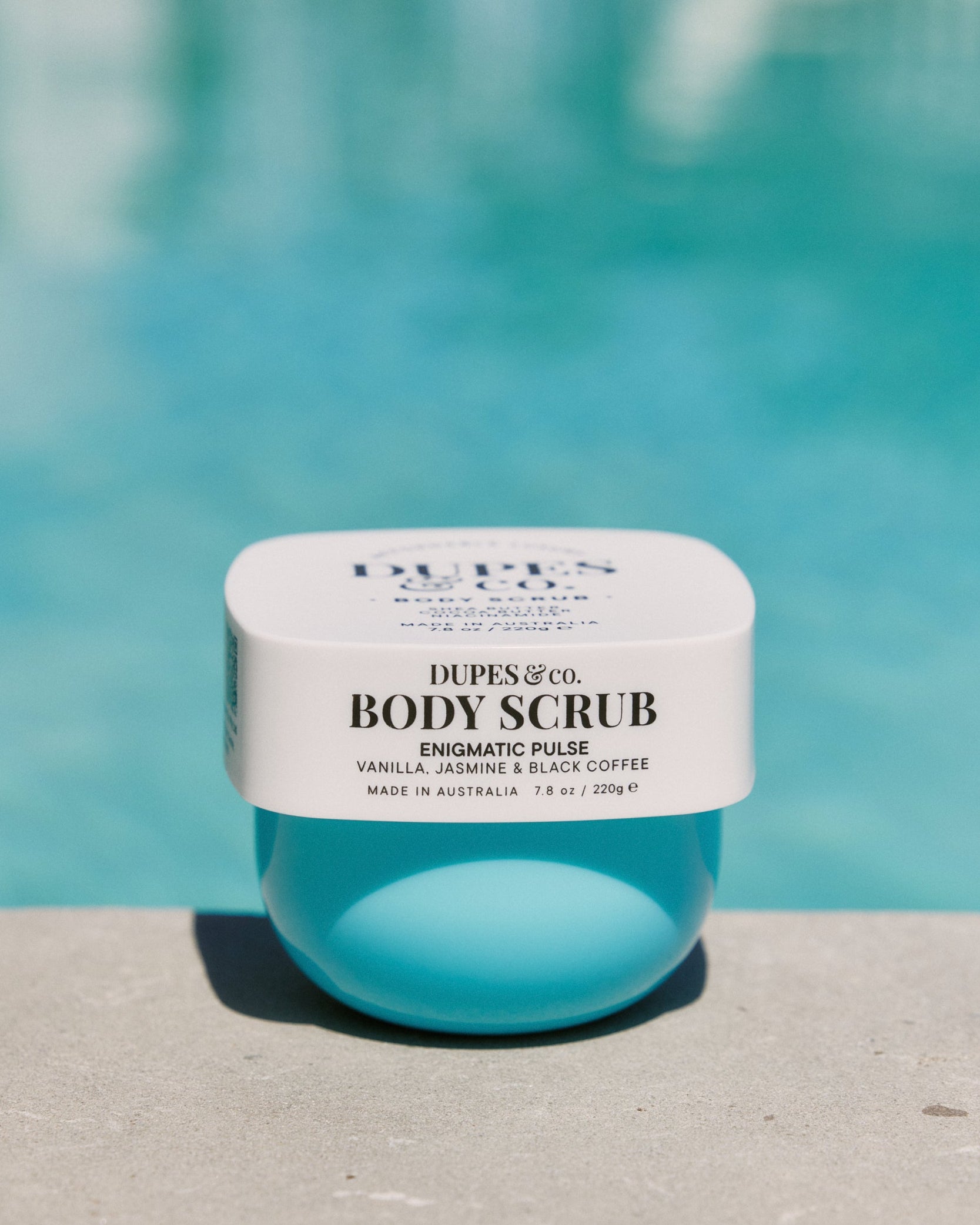 Dupes & Co Enigmatic Pulse Body Scrub 7.8 oz jar front view