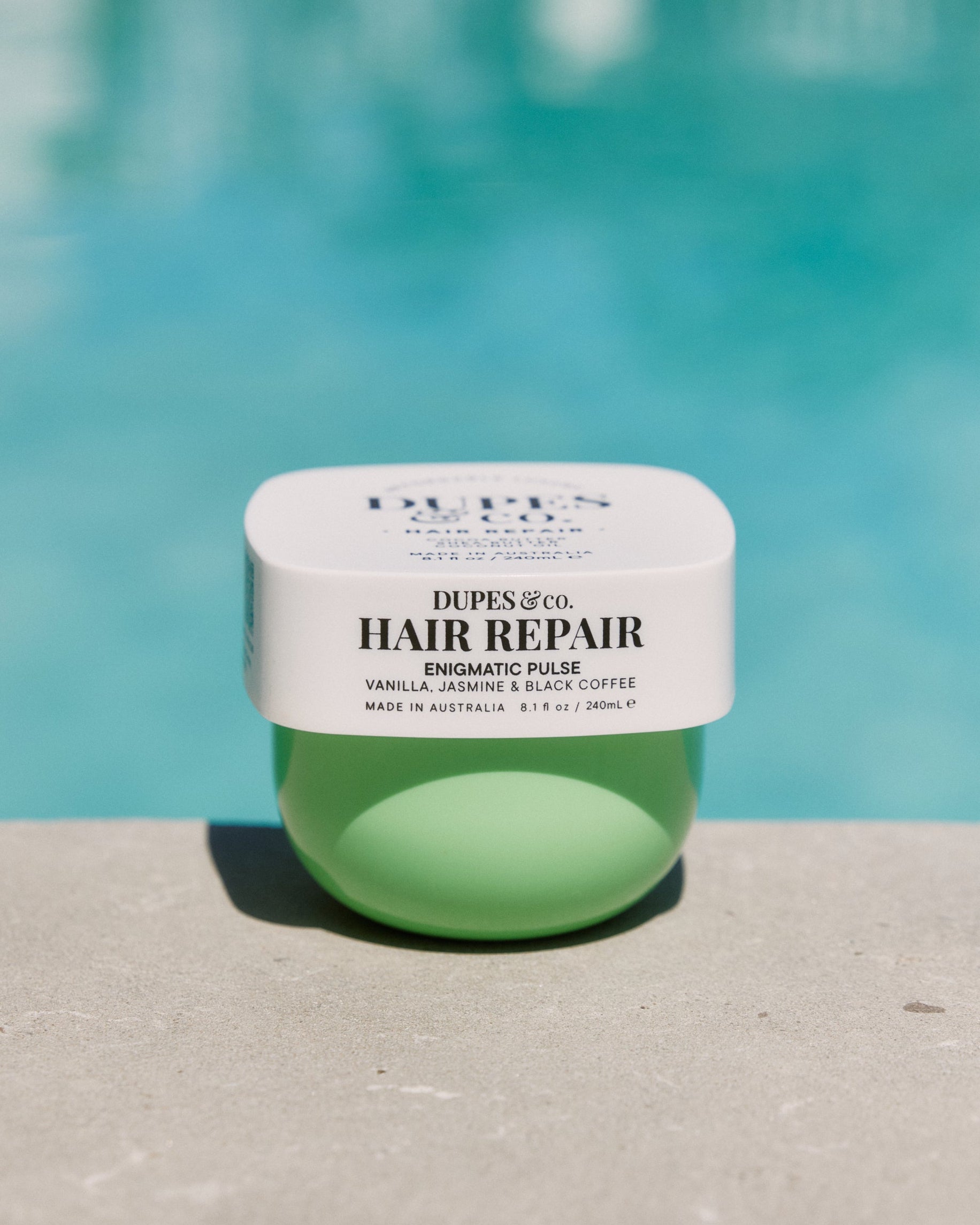 Dupes & Co Enigmatic Pulse Hair Repair Treatment 8.1 fl oz jar front view